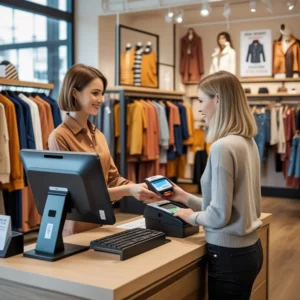 Pos system for clothing store