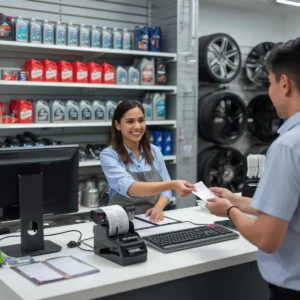 POS system for auto parts store