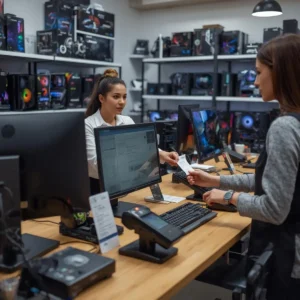 POS system for computer shop