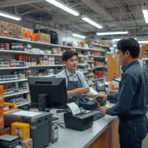 POS system for hardware store