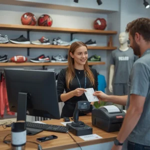 POS system for sports store